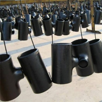 Certified Carbon Steel Butt Welded Pipe Fitting Tees Eased For SCH20-SCH160 Pressure System